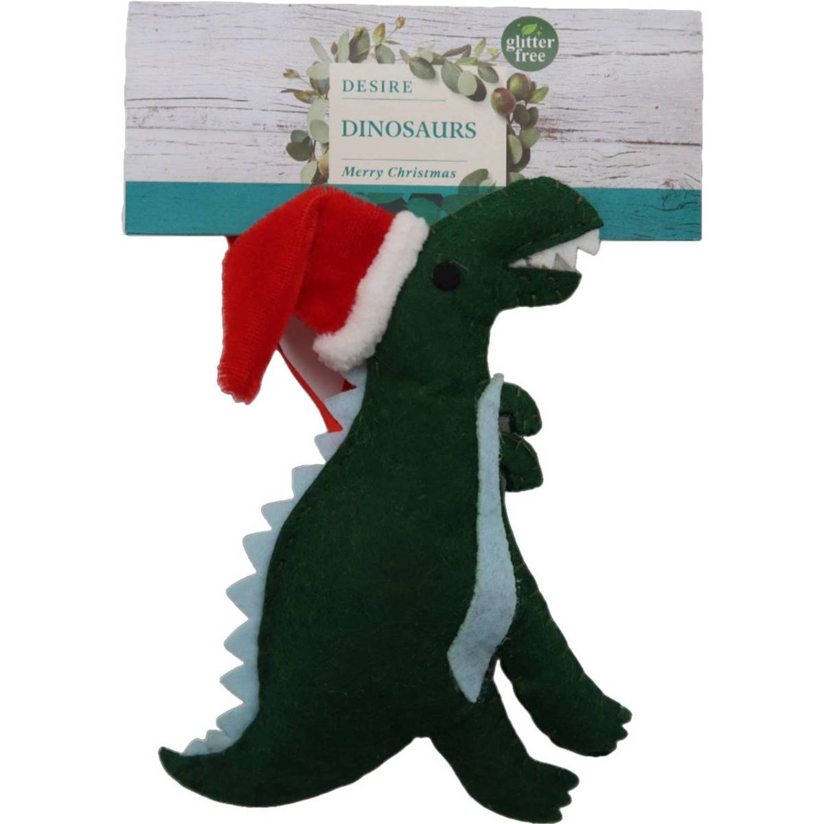 Christmas Decoration Dark Green Dino 