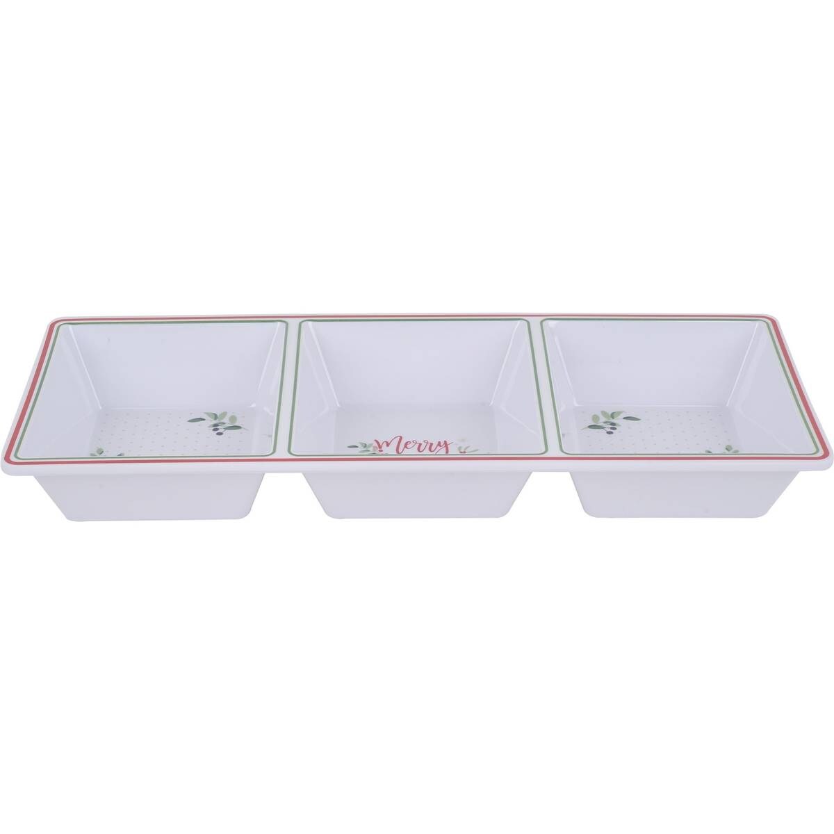 Christmas 3 Section Serving Platter Each Woolworths