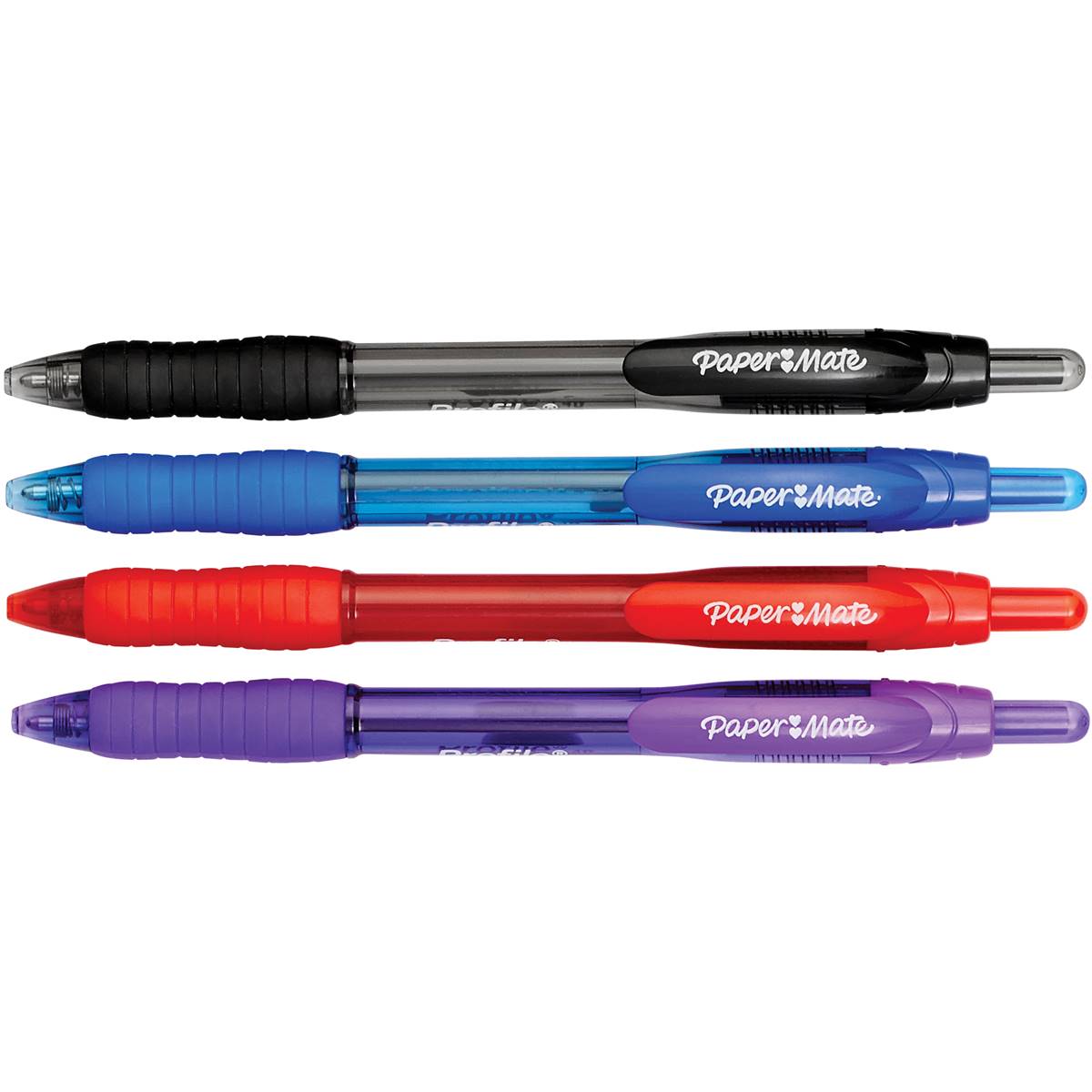 Paper Mate Profile 1.0mm Ballpoint Pens Assorted Colours 4 Pack ...