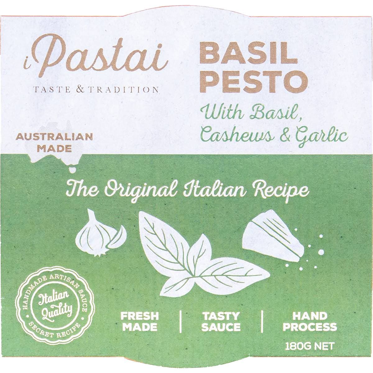 I Pastai Basil Pesto Sauce 180g Woolworths