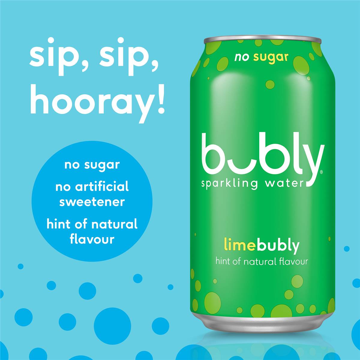 Bubly Lime Sparkling Water No Sugar Multipack Cans 375ml X 8 Pack ...