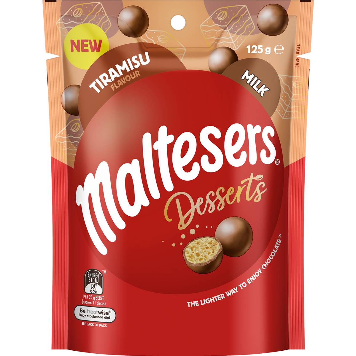 Maltesers Desserts Tiramisu Chocolate Snack & Share Bag
