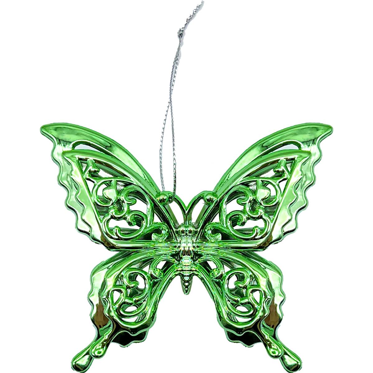 Christmas 3d Shiny Butterfly Teal 