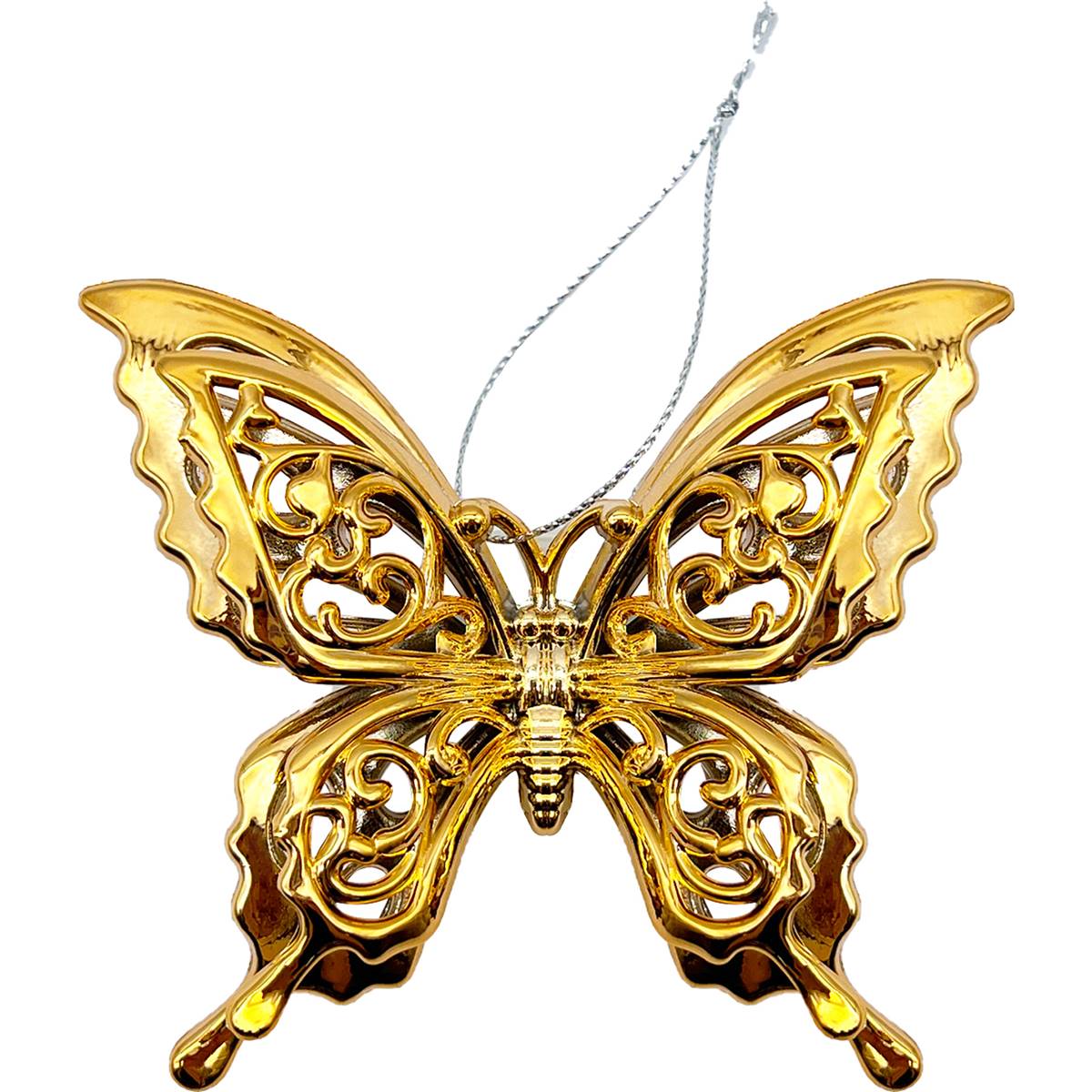 Christmas Decoration Shiny Butterfly Bronze