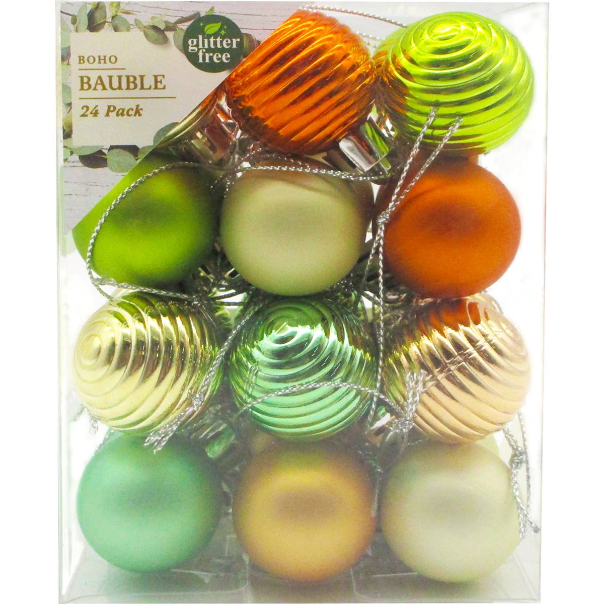 Christmas Baubles 30mm Mixed 24 Pack | Woolworths