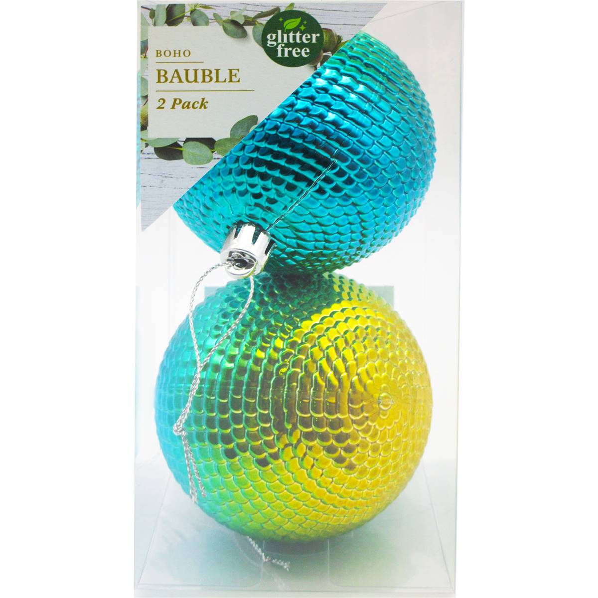 Christmas Baubles Scale 2 Pack | Woolworths