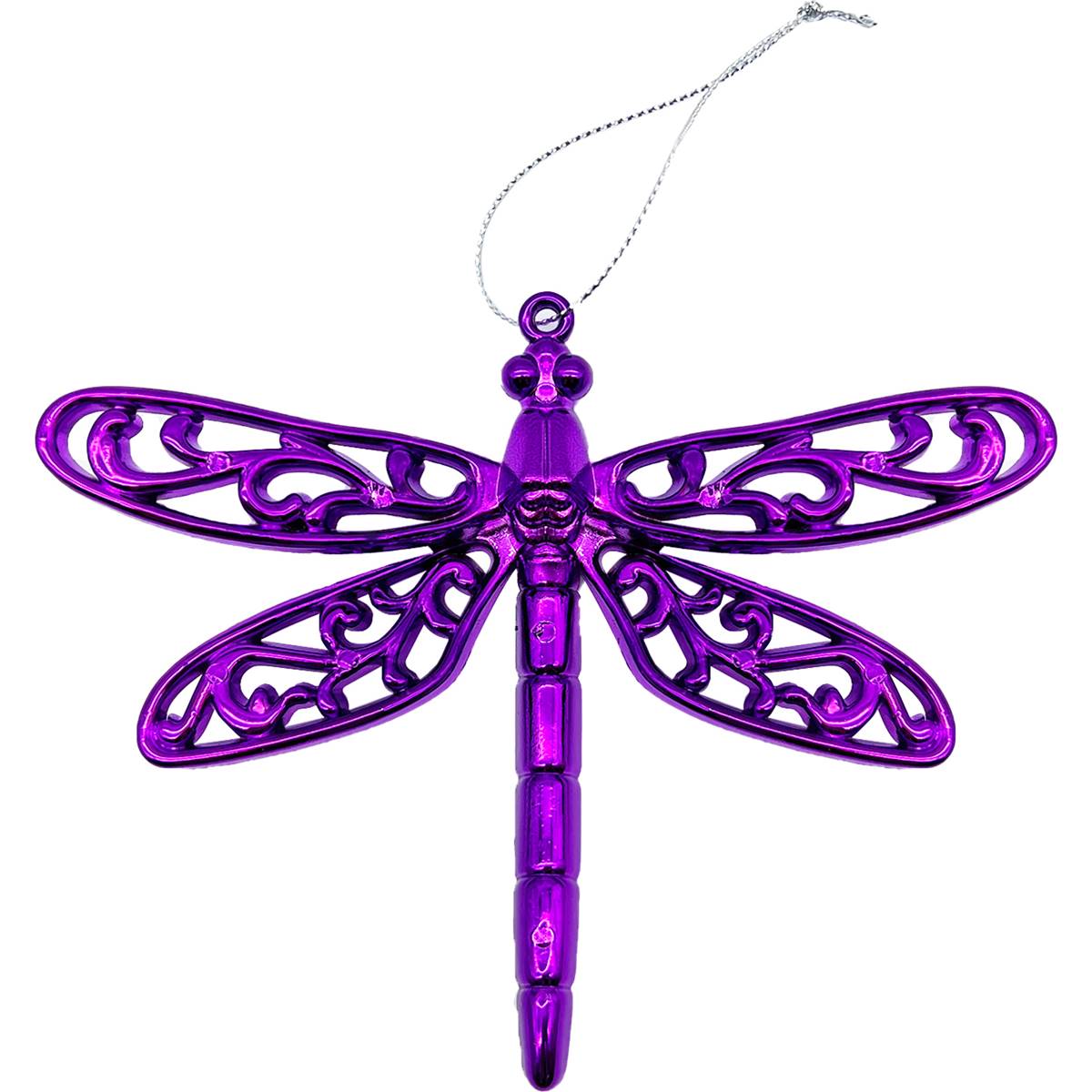 Christmas Decoration Dragonfly Purple