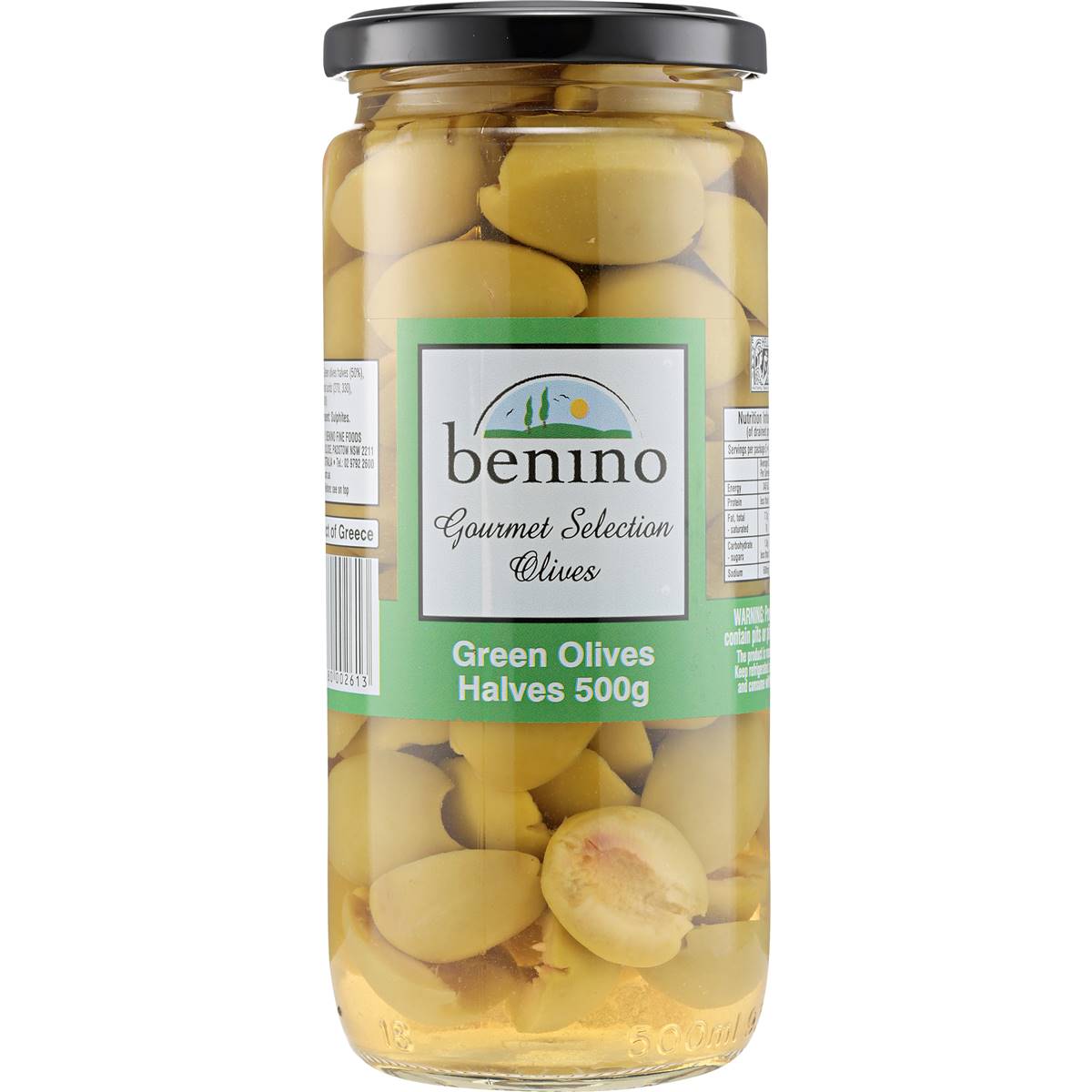 Benino Green Olive Halves 