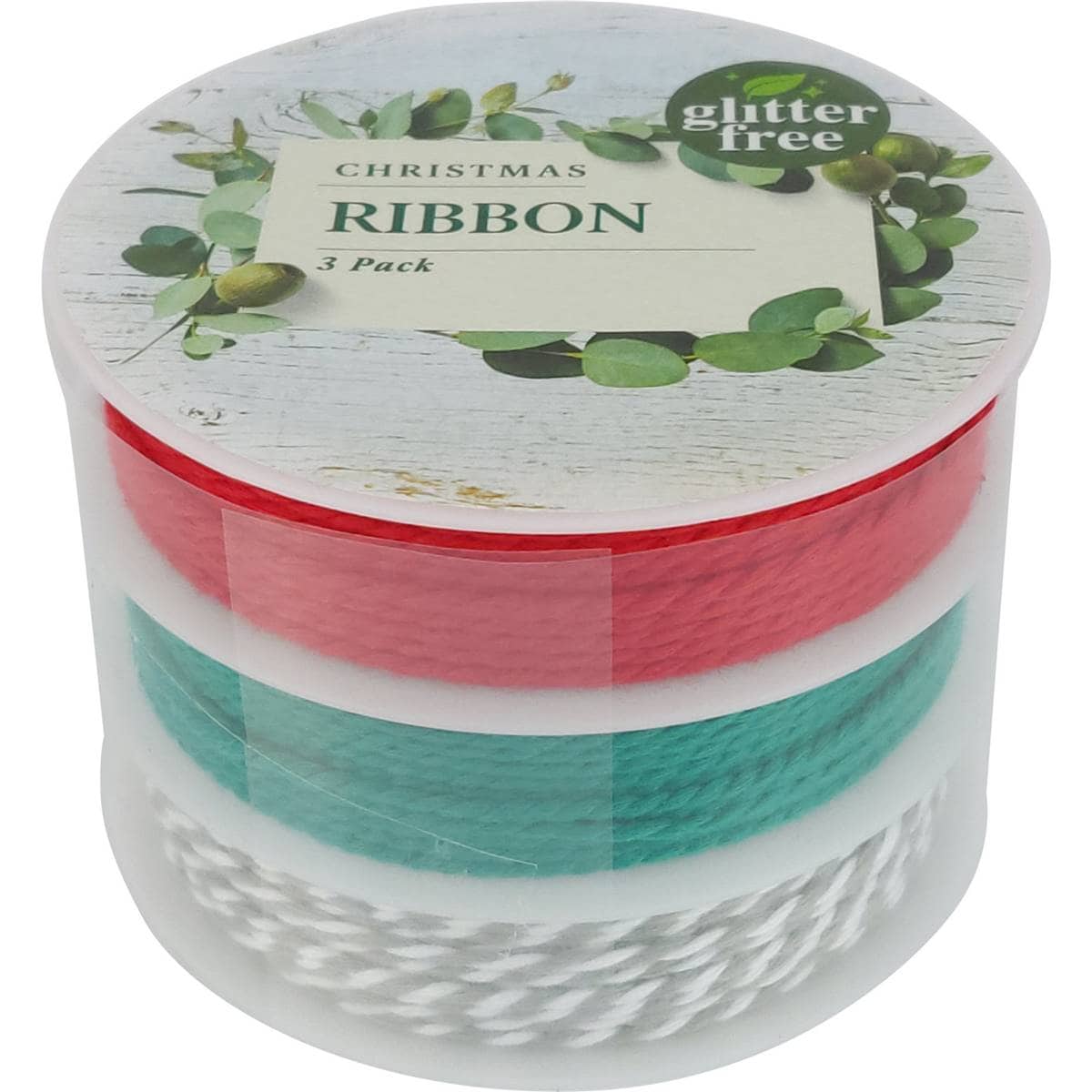 Christmas Colour Rope Ribbon 3 Pack Woolworths