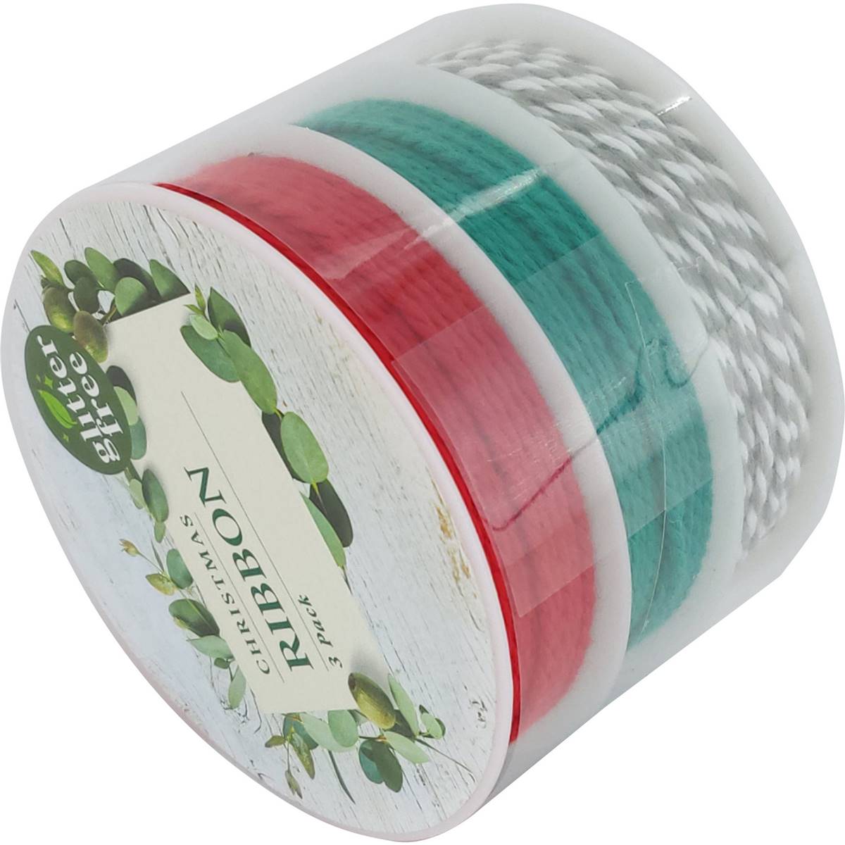 Christmas Colour Rope Ribbon 3 Pack Woolworths