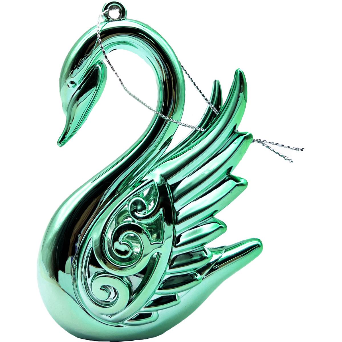 Christmas Fairytale Swan Decoration Green