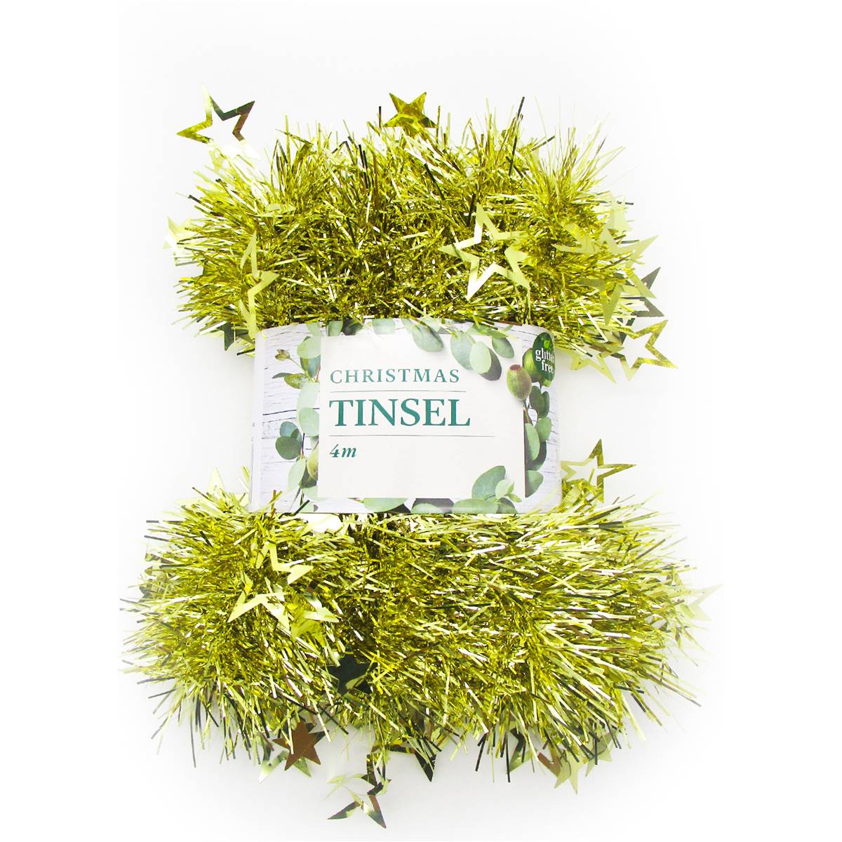 Christmas Tinsel Gold 4m 