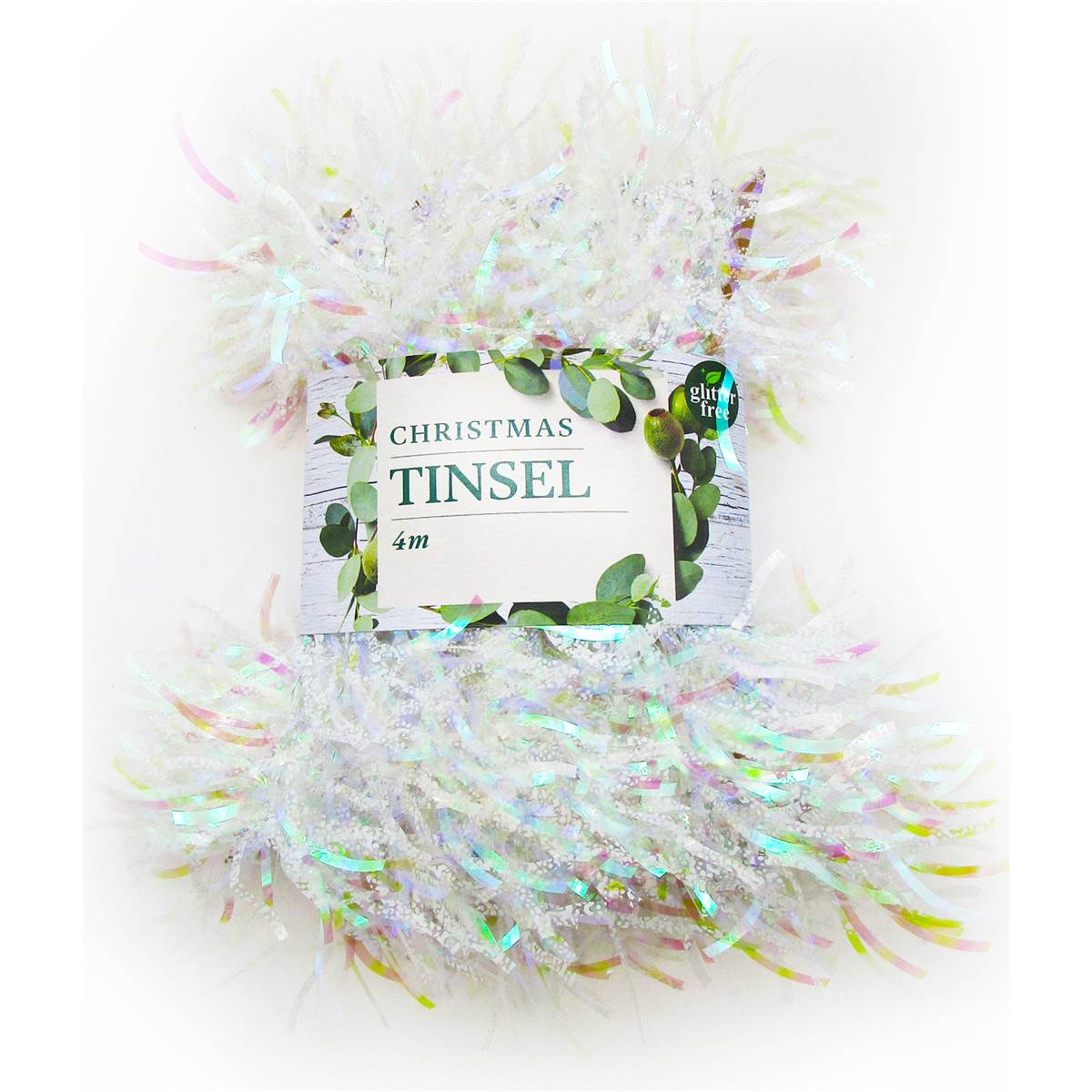 Christmas Decoration 4 Metre  Tinsel White