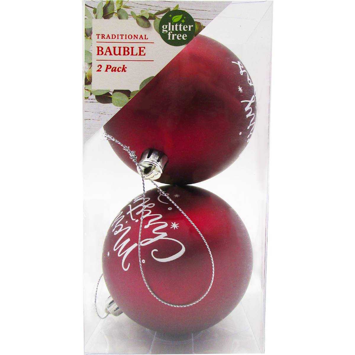 Christmas Traditional Bauble Red