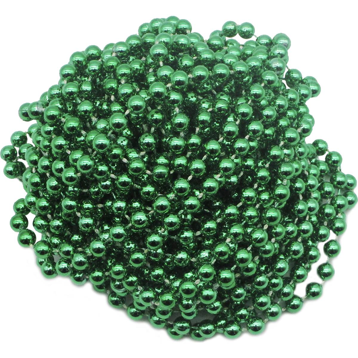 Christmas Decoration 8 Metre Beaded Garland Green
