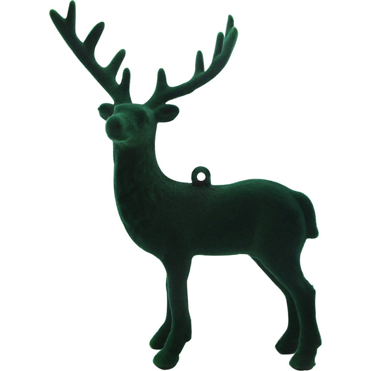 Christmas Traditional Reindeer Decoration Green