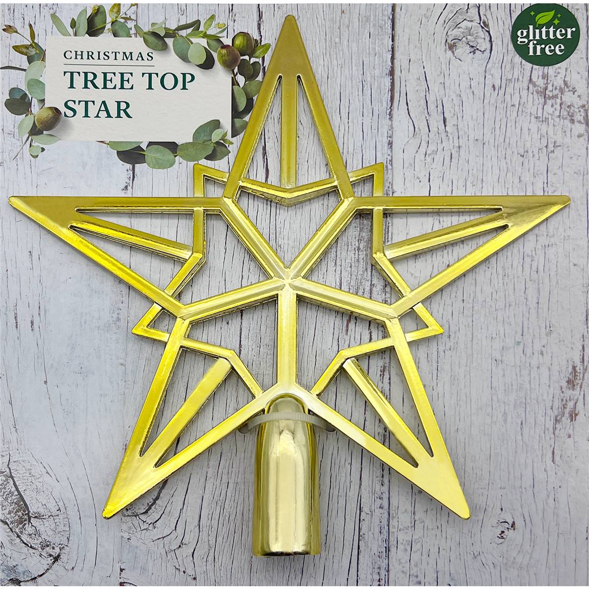 Christmas Tree Top Star Gold