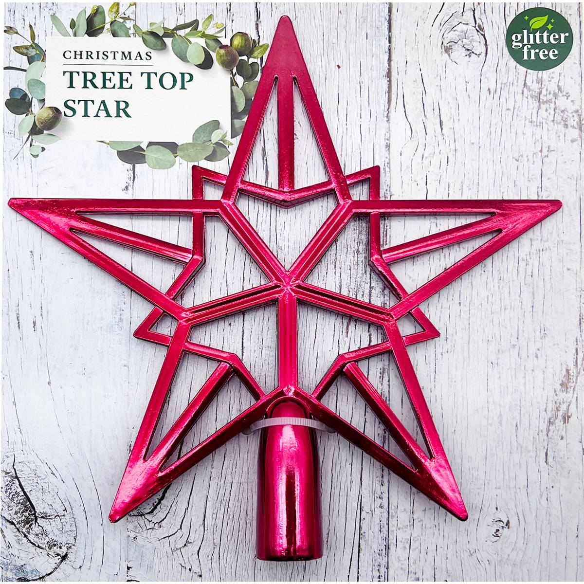Christmas Tree Top Star Red