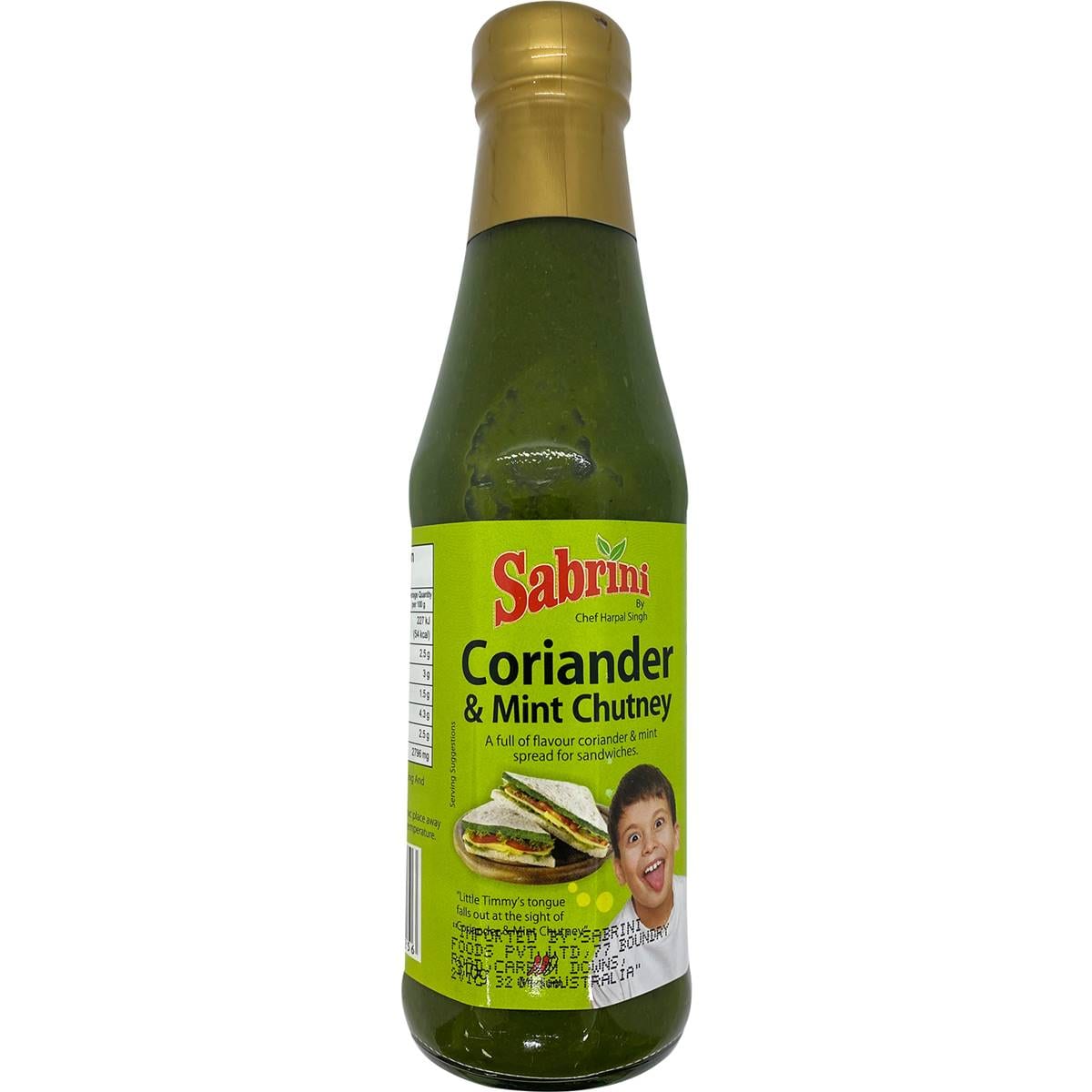 Sabrini Coriander & Mint Chutney 310g Woolworths