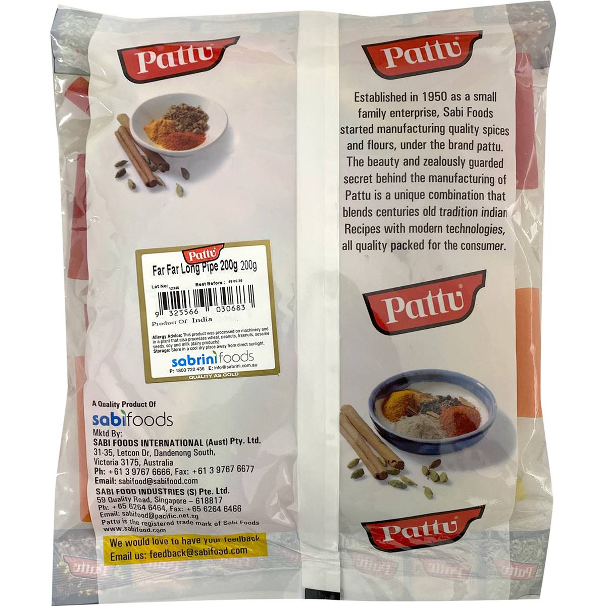 pipe tobacco woolworths Pattu Far Far Long Pipe 200g