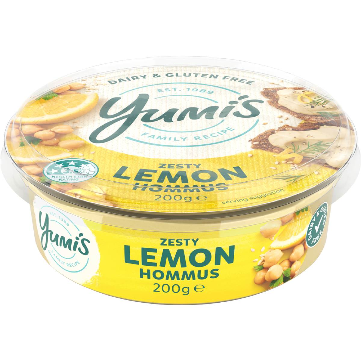 Yumi's Hommus Zesty Lemon 