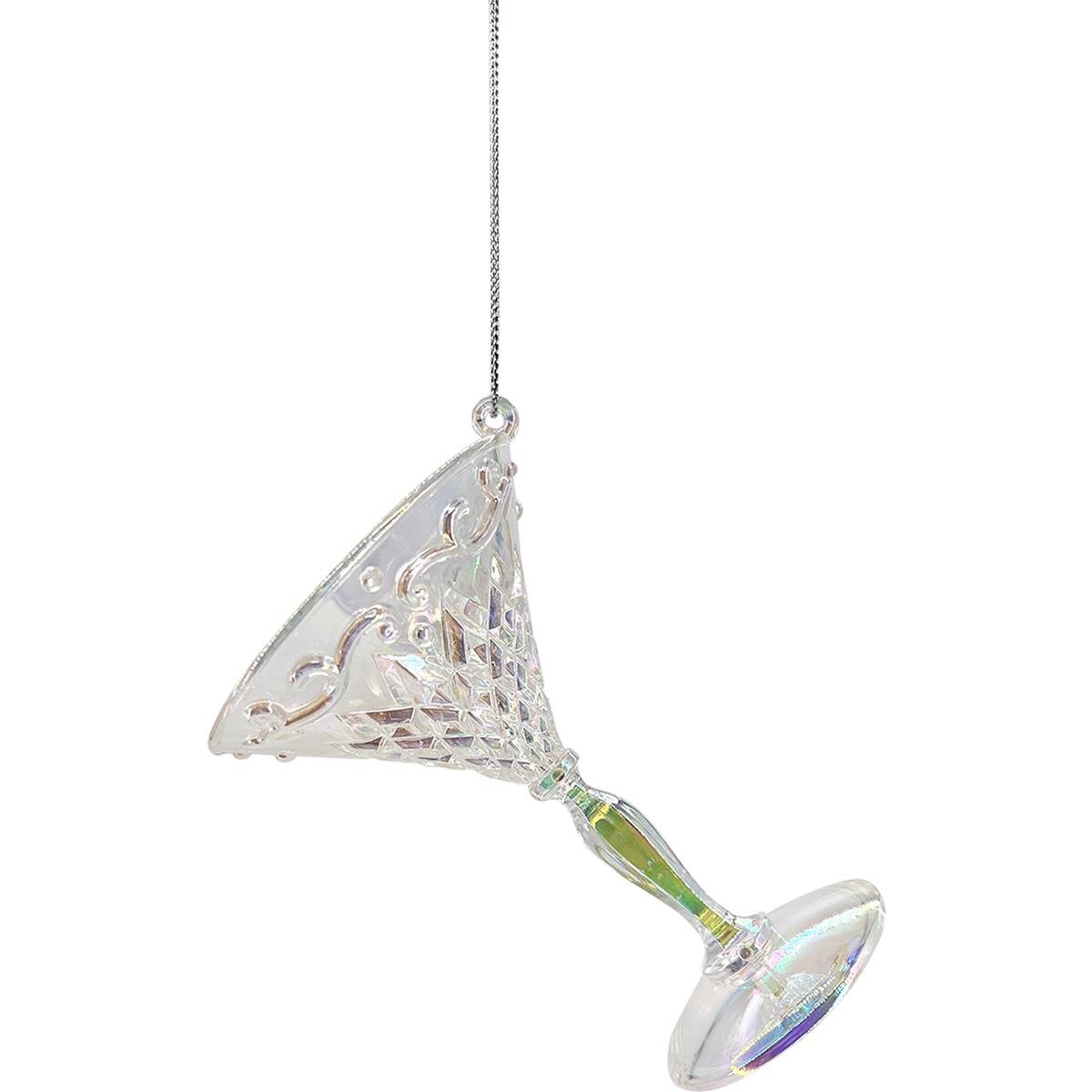 Christmas Decoration Fairytale Martini Glass Clear Each Woolworths