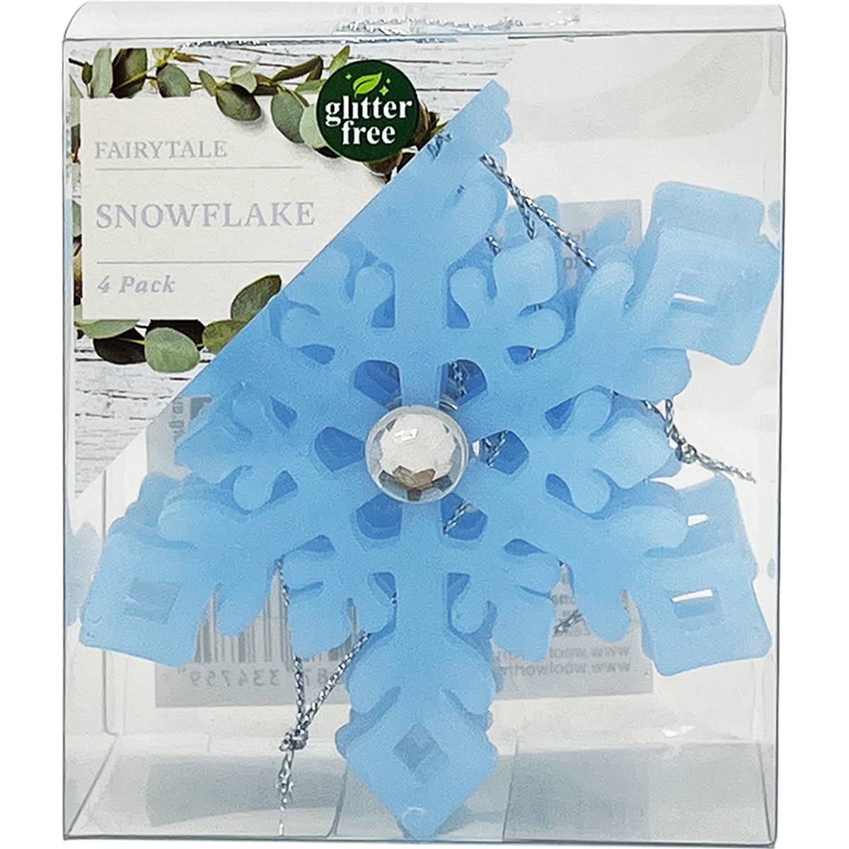 Christmas Decoration Fairytale Snowflake Blue
