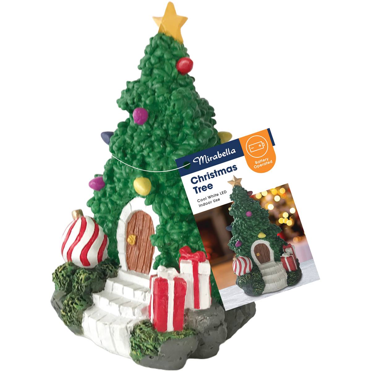 Mirabella Christmas Battery Operated Tree Fairy House Each | Woolworths