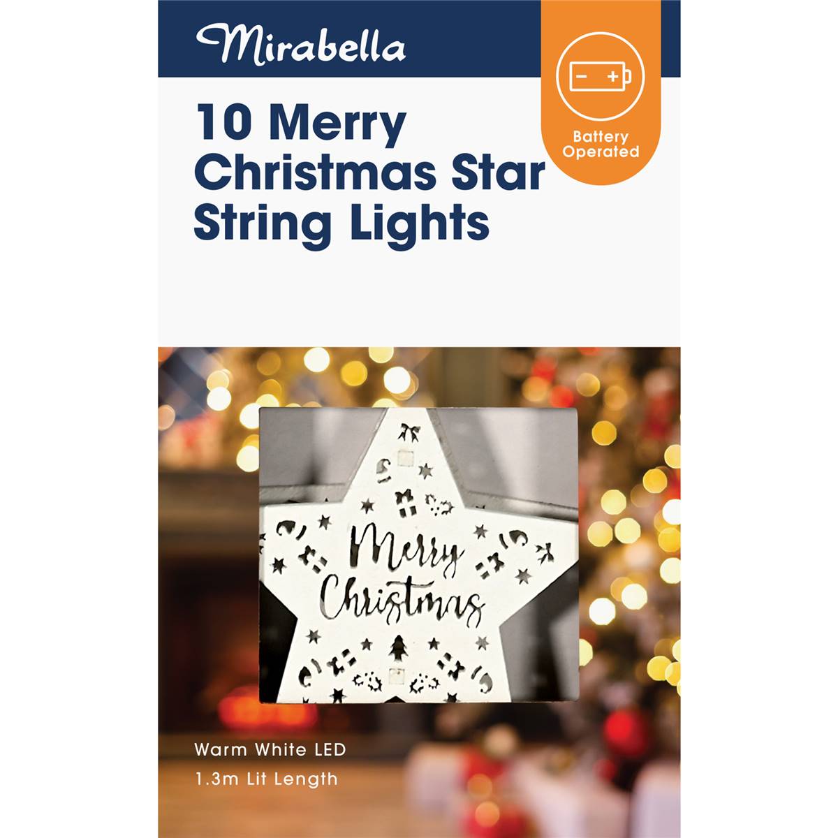 Mirabella Christmas Star String Lights Each Woolworths