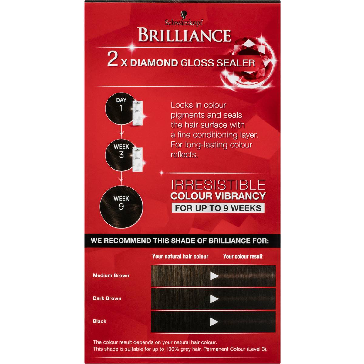 Schwarzkopf Brilliance 89 Bitter Sweet Chocolate Each Woolworths