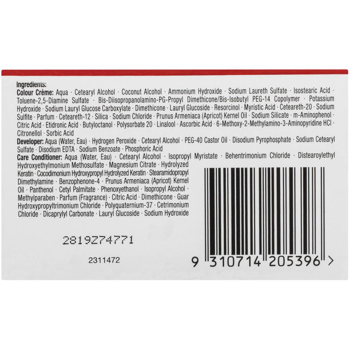 Schwarzkopf Brilliance 89 Bitter Sweet Chocolate Each Woolworths