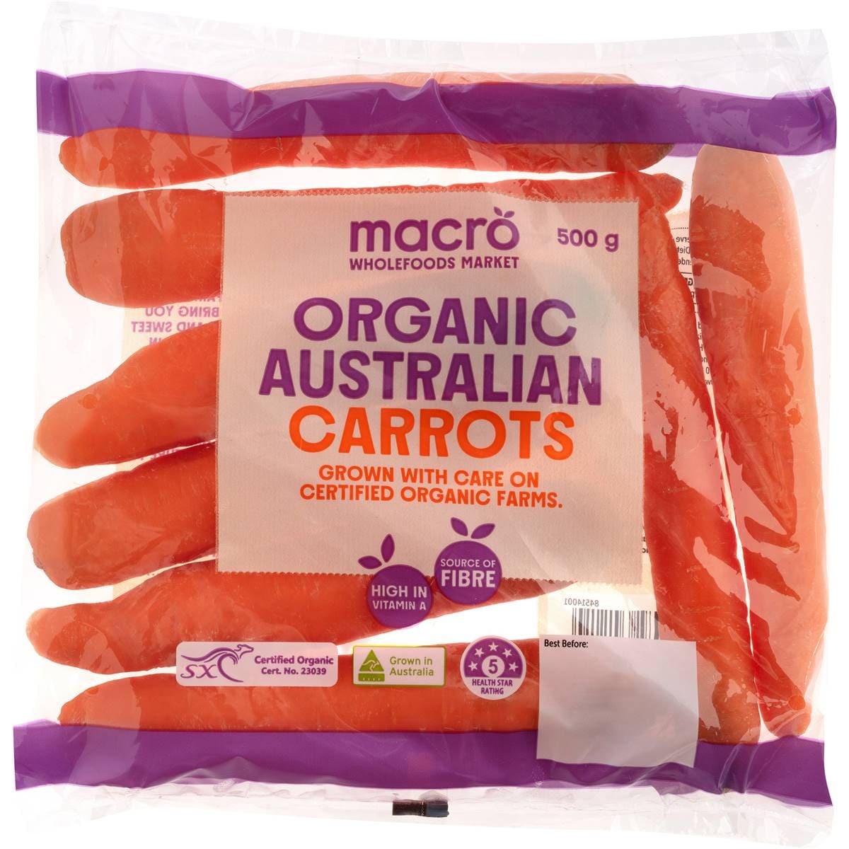 Organic Carrots 500g