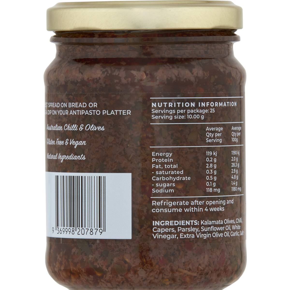 Bippi Chilli Olive Tapenade 250g | Woolworths