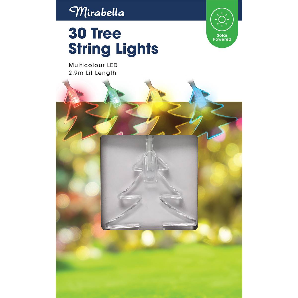 Mirabella Christmas Solar Powered 30 Tree String Lights 2.9m Each