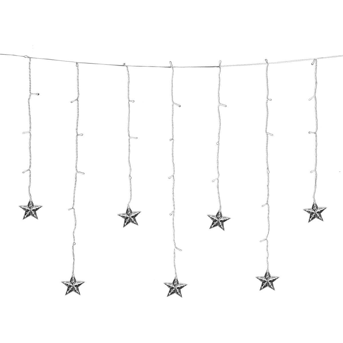 Mirabella Christmas Solar Powered 10 Icicle Star Lights 1.8m Each