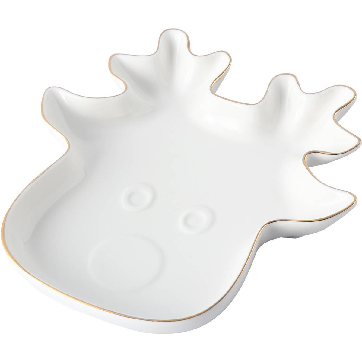 Christmas Serving Plate Reindeer Each Woolworths