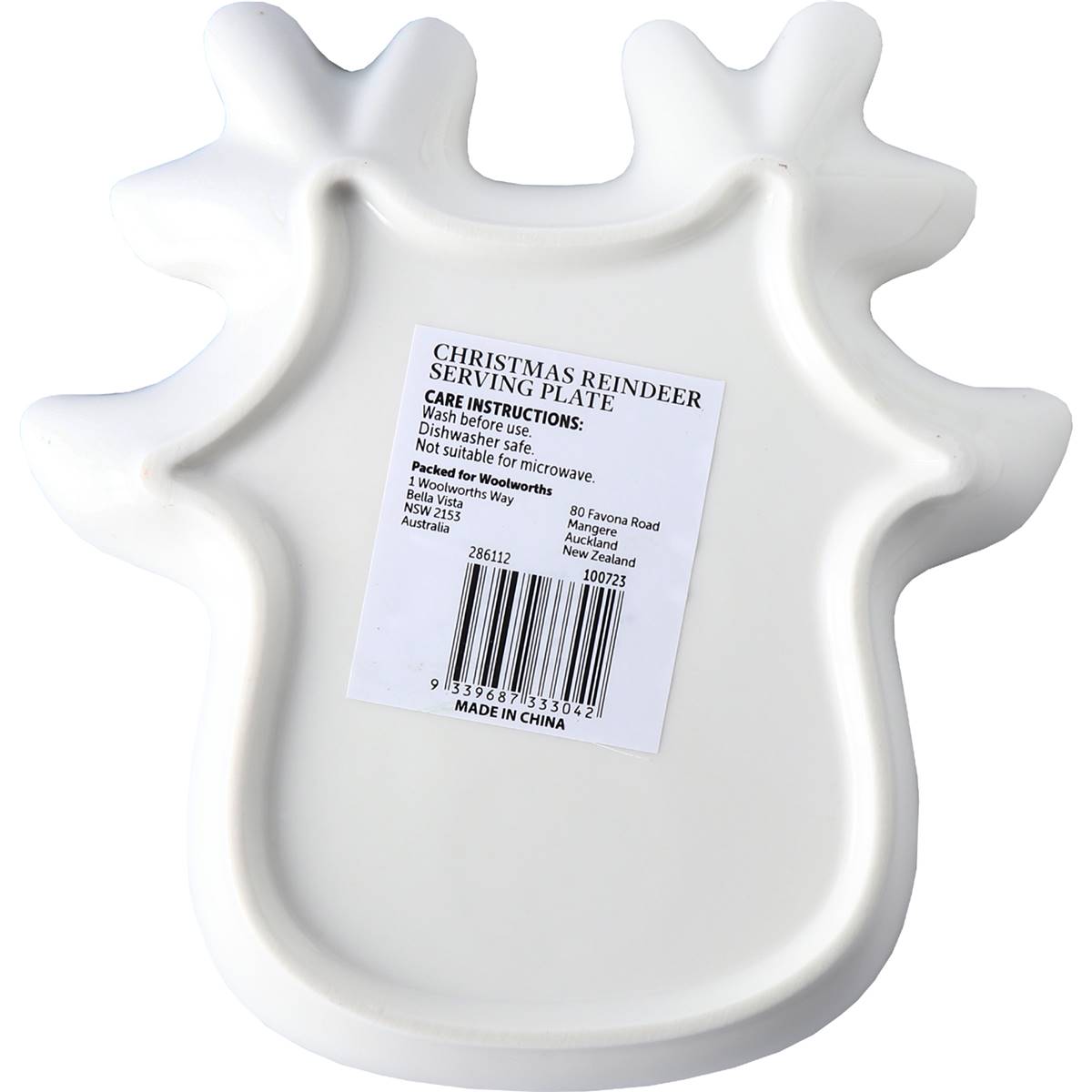 Christmas Serving Plate Reindeer Each Woolworths