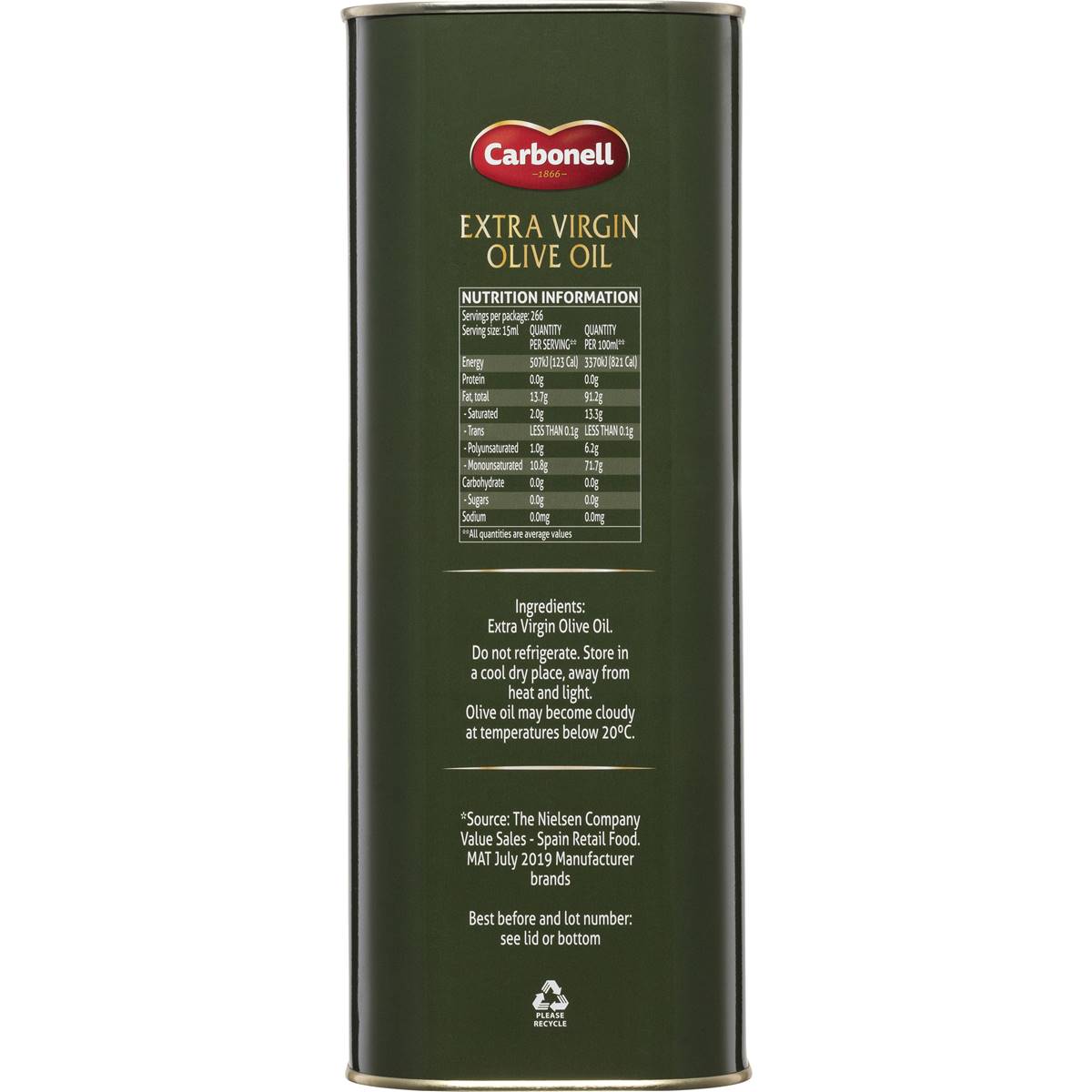Carbonell Extra Virgin Olive Oil 4l Woolworths