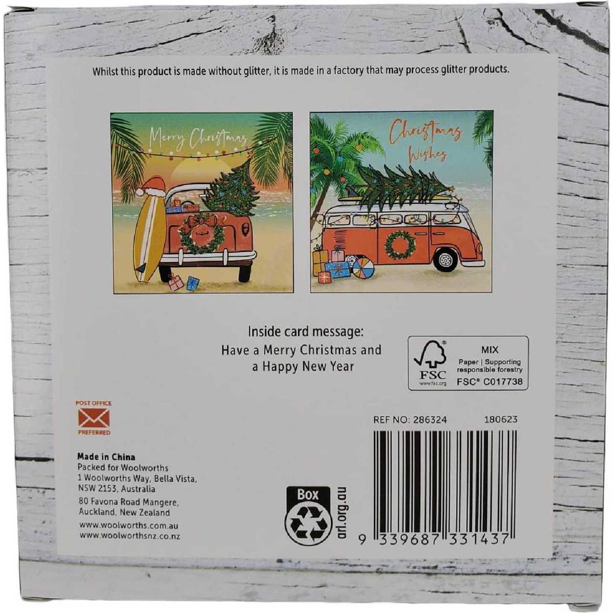 Christmas Cards Square Retro