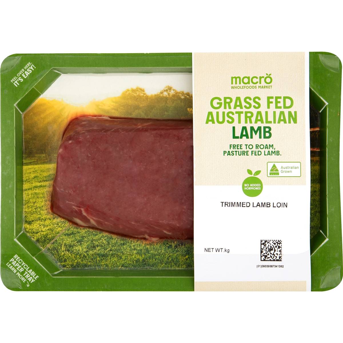 Macro Grass Fed Australian Lamb Trimmed Loin 180g 320g Woolworths