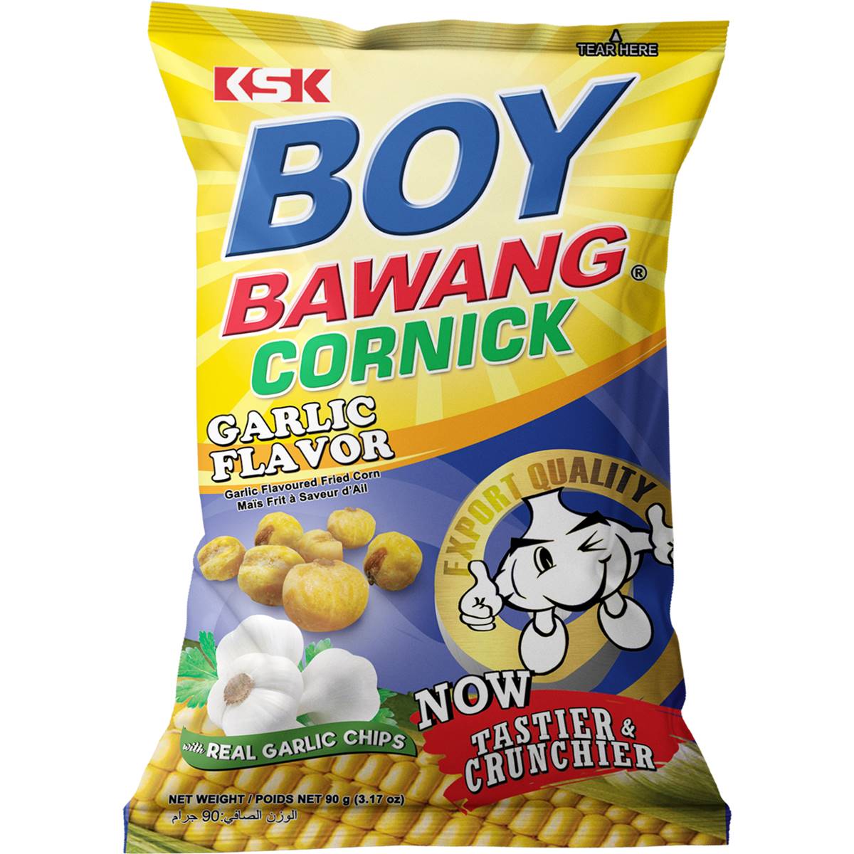 Boy Bawang Cornick Garlic Flavoured Chips 90g Woolworths