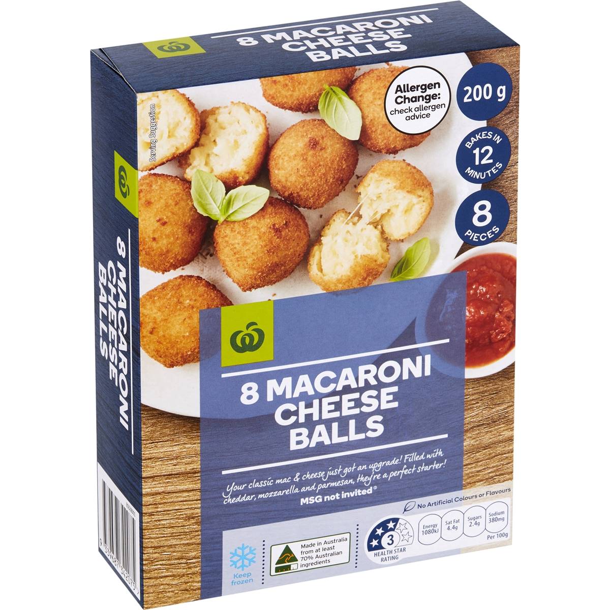 Woolworths Macaroni & Cheese Balls 8 Pack Woolworths