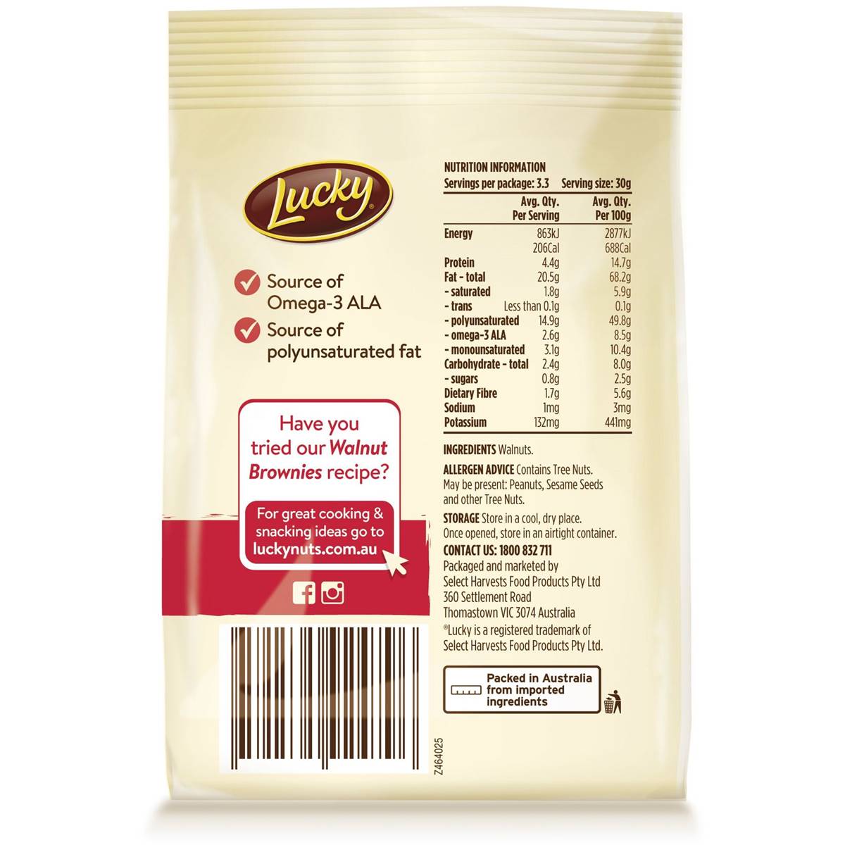 Lucky Walnuts 100g Woolworths