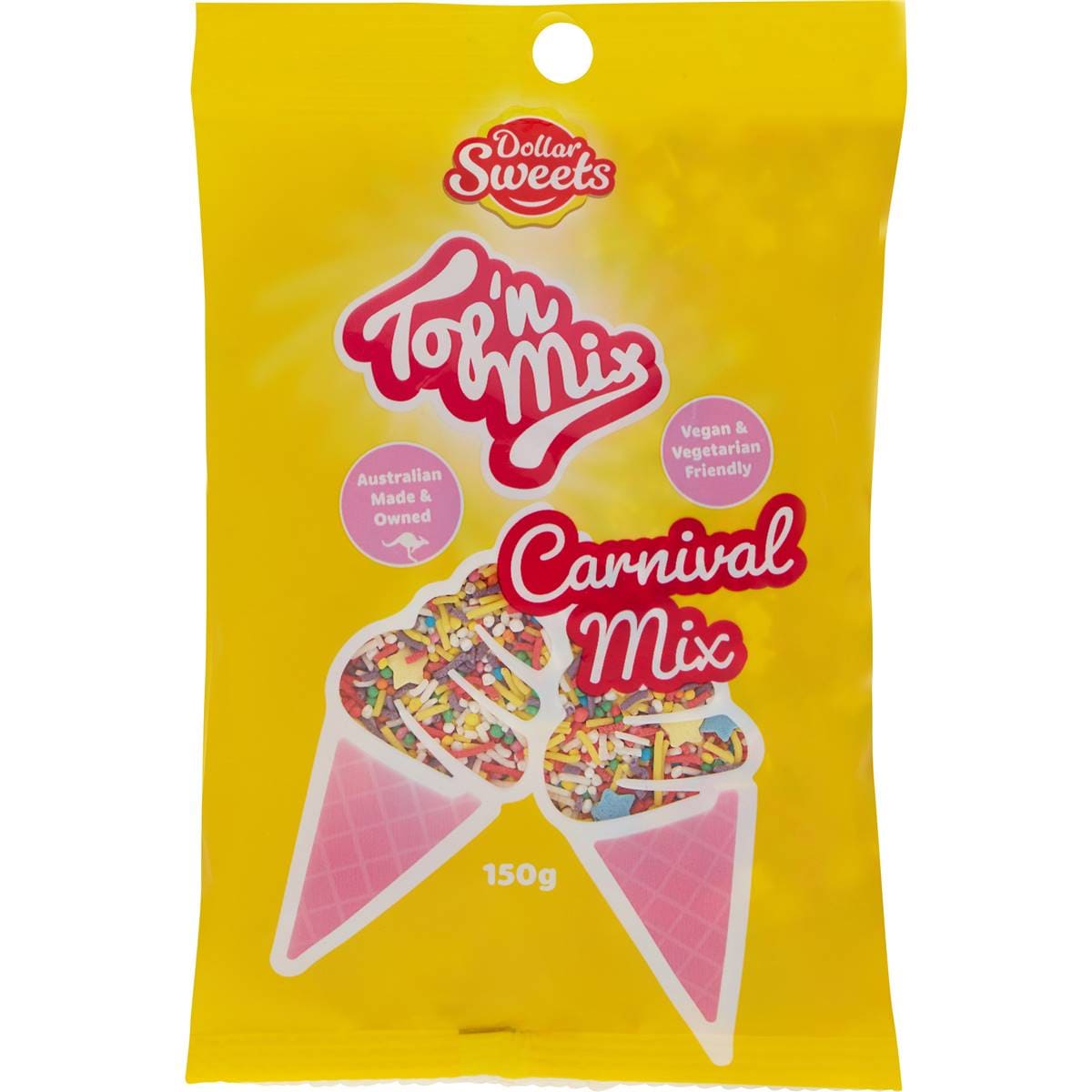 Dollar Sweets Top N Mix Carnival Sprinkles 150g Woolworths