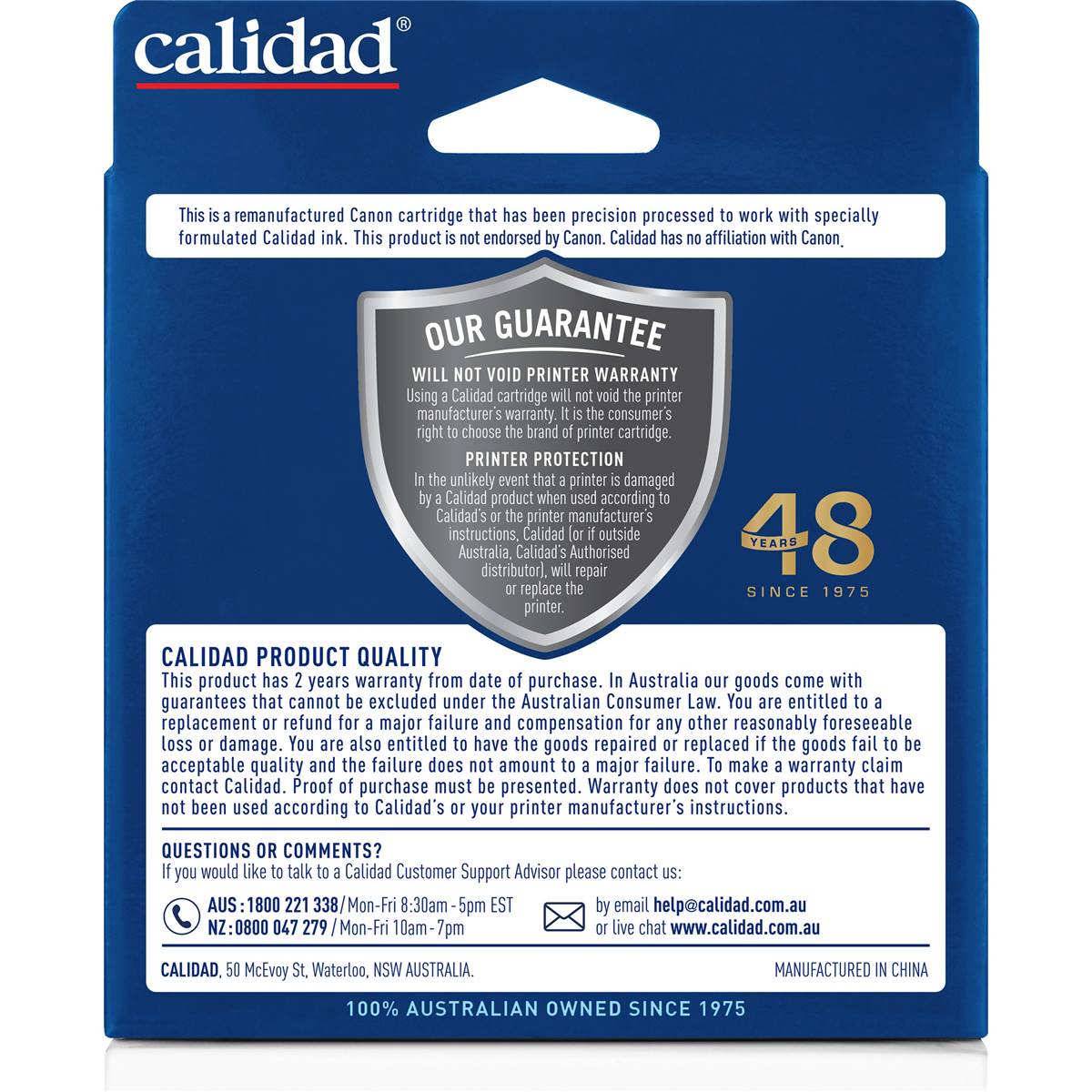 Calidad Canon 640 Printer Ink Cartridges 2 Pack Woolworths