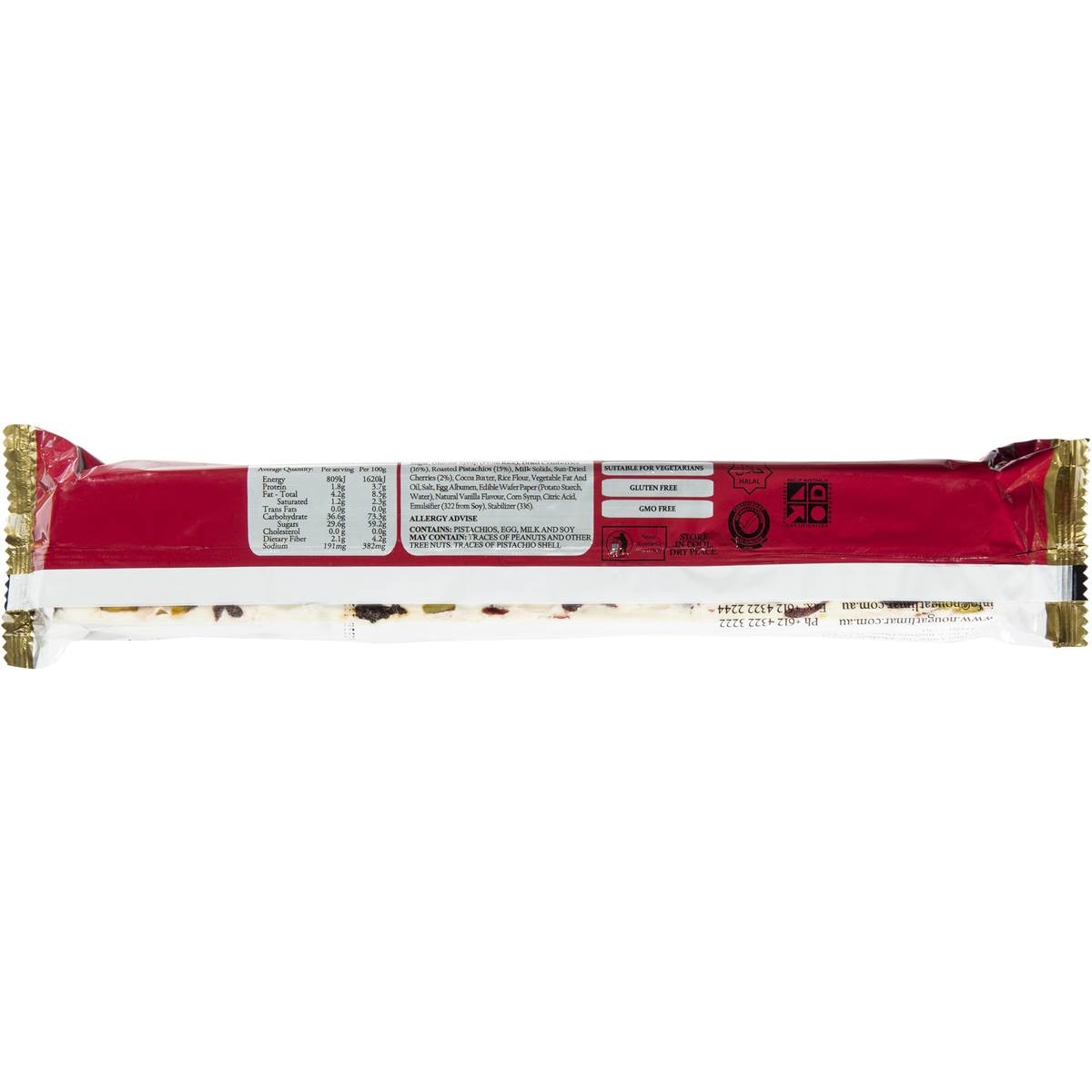 Nougat Limar Cherry Cranberry & Pistashio Nougat 300g | Woolworths