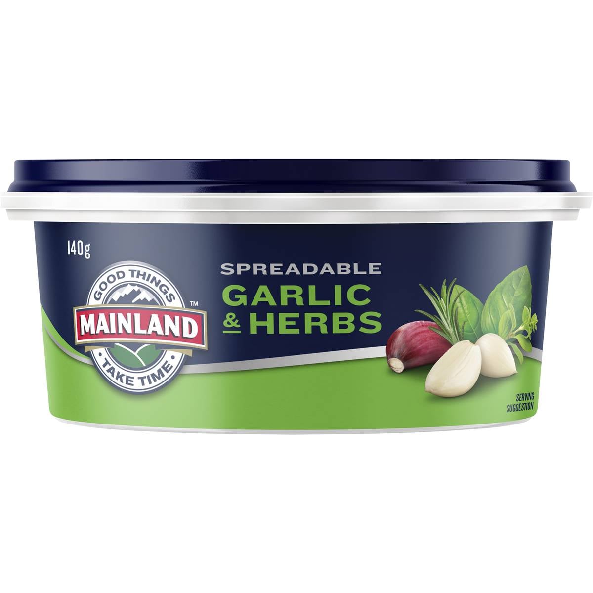 Mainland Garlic & Herbs Spread 140g Woolworths