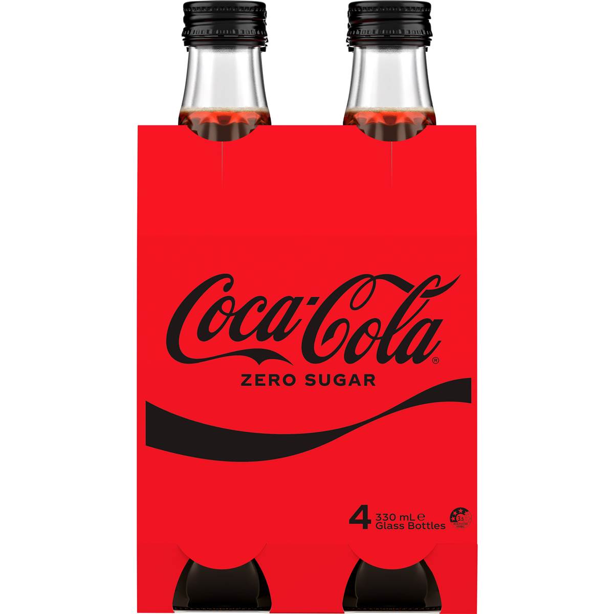 coca-cola-zero-sugar-glass-bottle-330ml-x-4-pack-woolworths