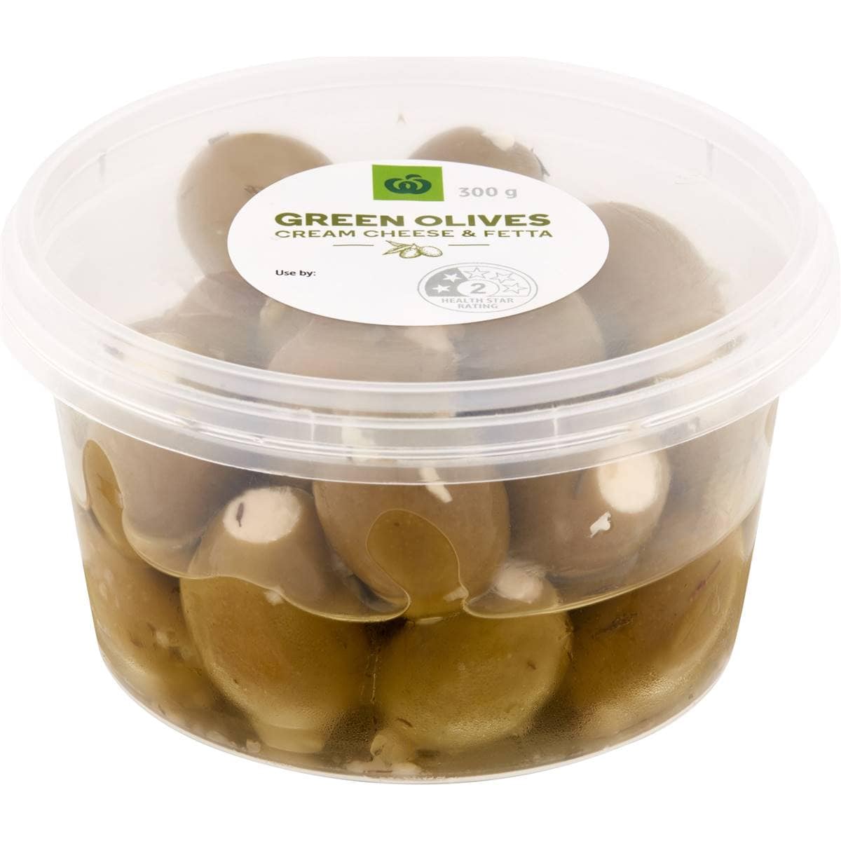 Woolworths Green Olives Cream Cheese & Fetta 300g Woolworths