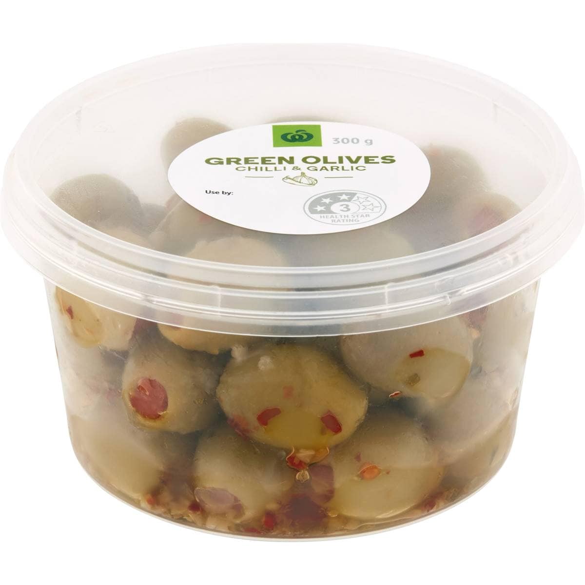 Green & Black Olives With Garlic & Herbs 150g - Groceries